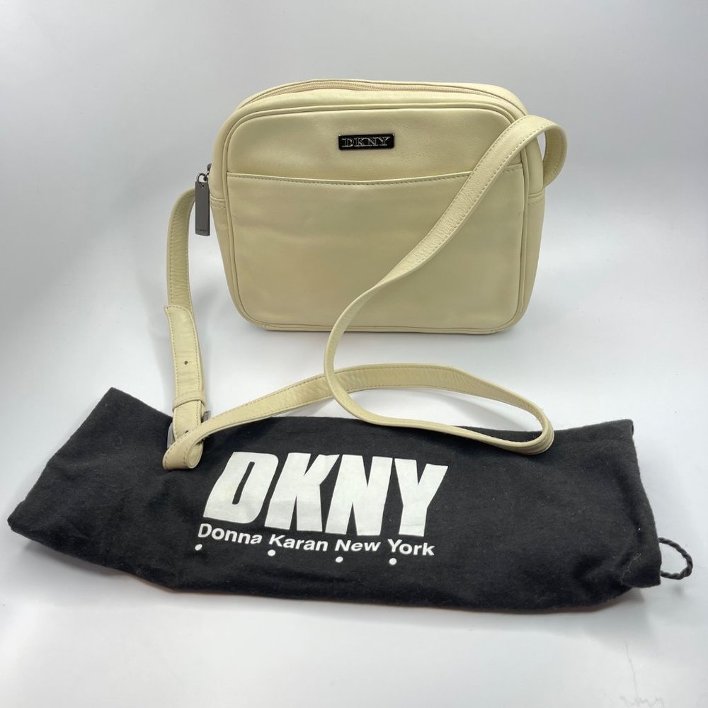 DKNY Cream Crossbody Handbag EUC
